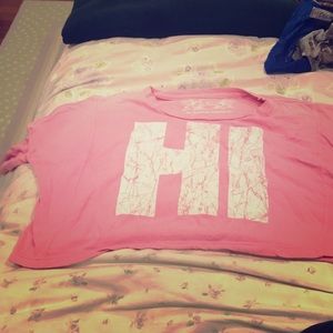 A really nice shirt that is off the shoulder